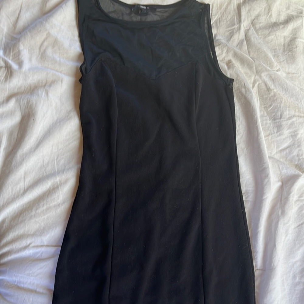 mini dress LBD mesh top